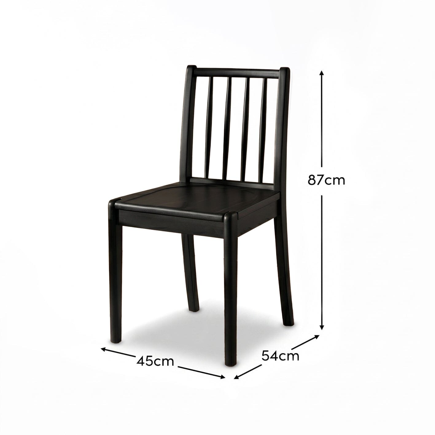 Tilly Black Dining Chairs - Set of 2 - Laura James 