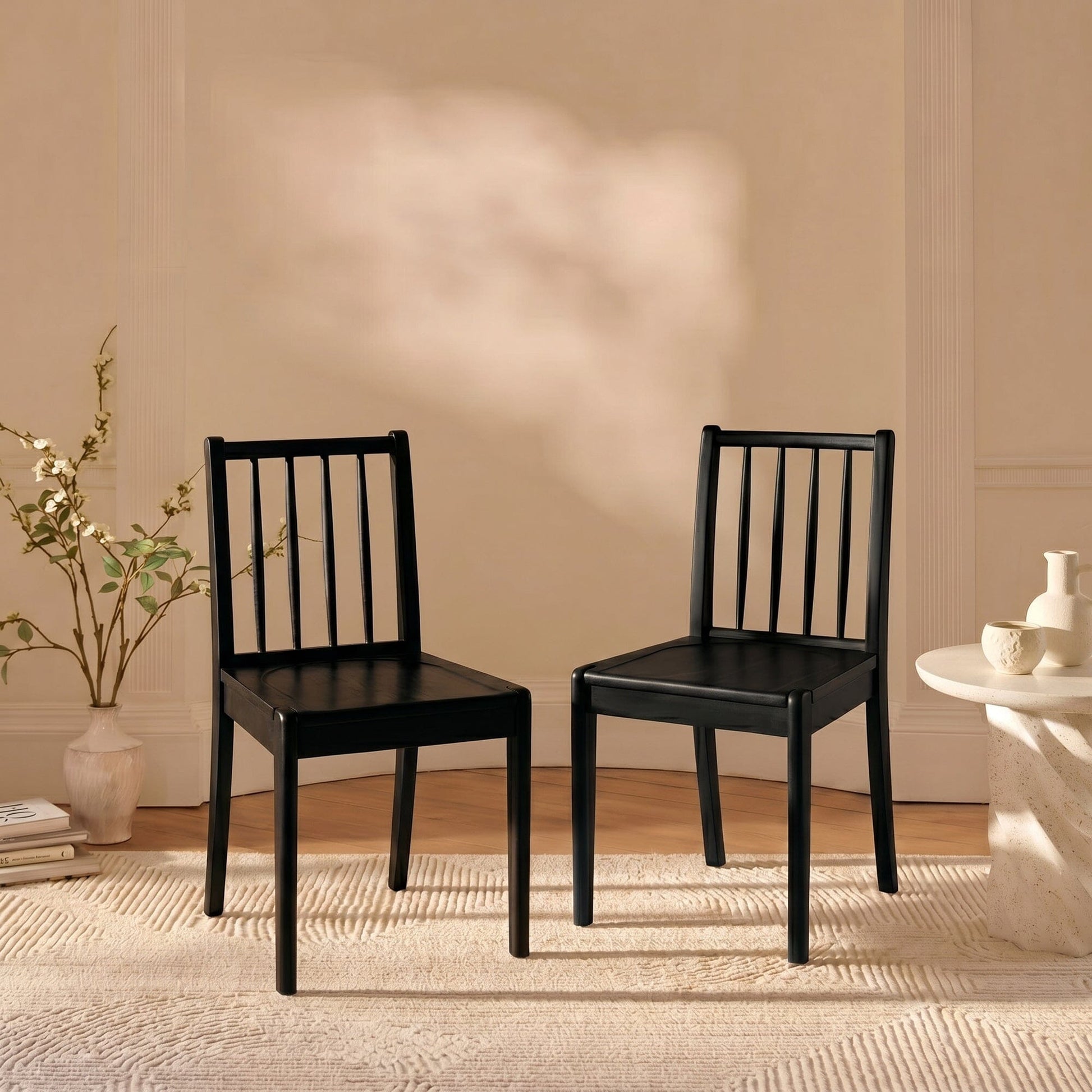 Tilly Black Dining Chairs - Set of 2 - Laura James 