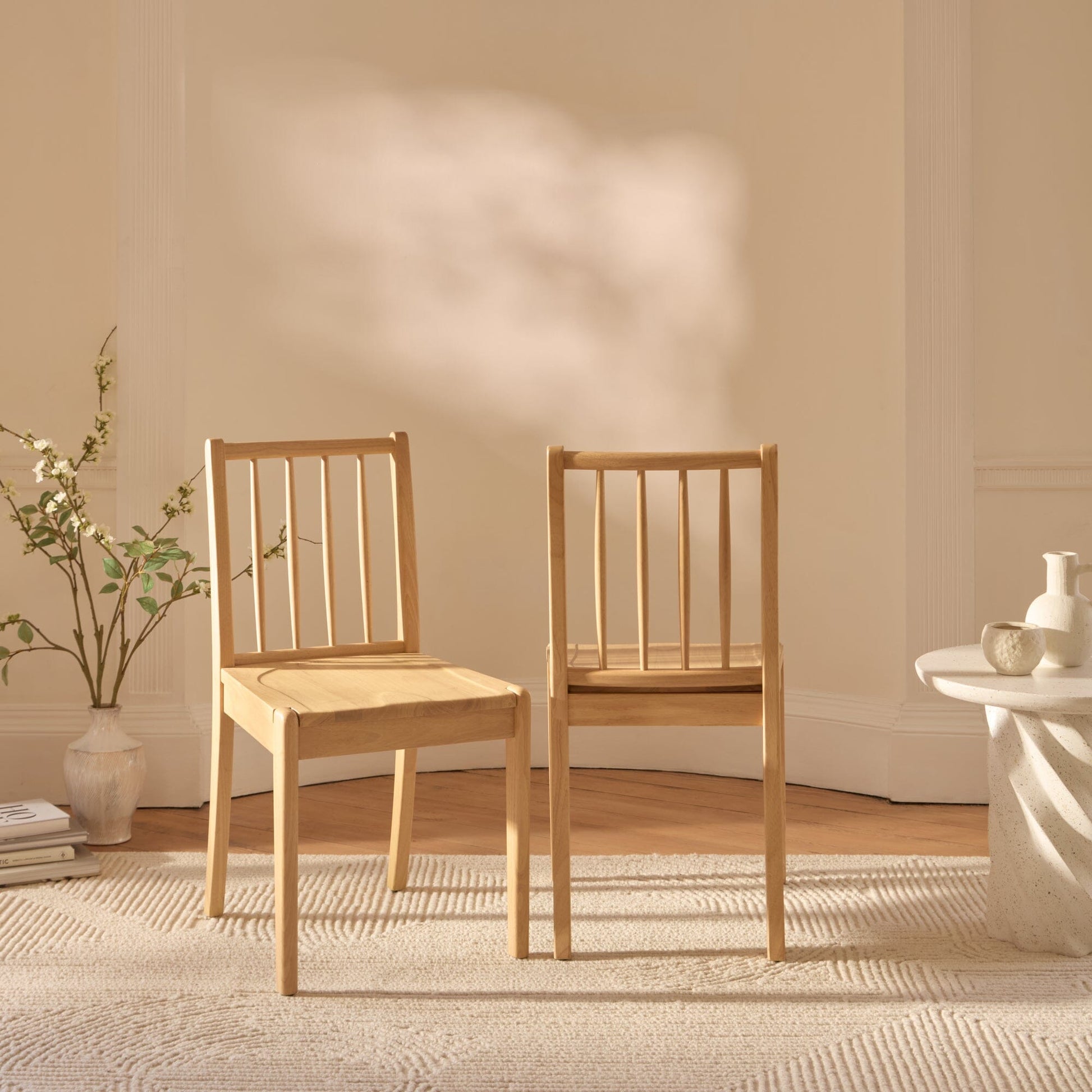 Tilly Pale Oak Dining Chairs - Set of 2 - Laura James