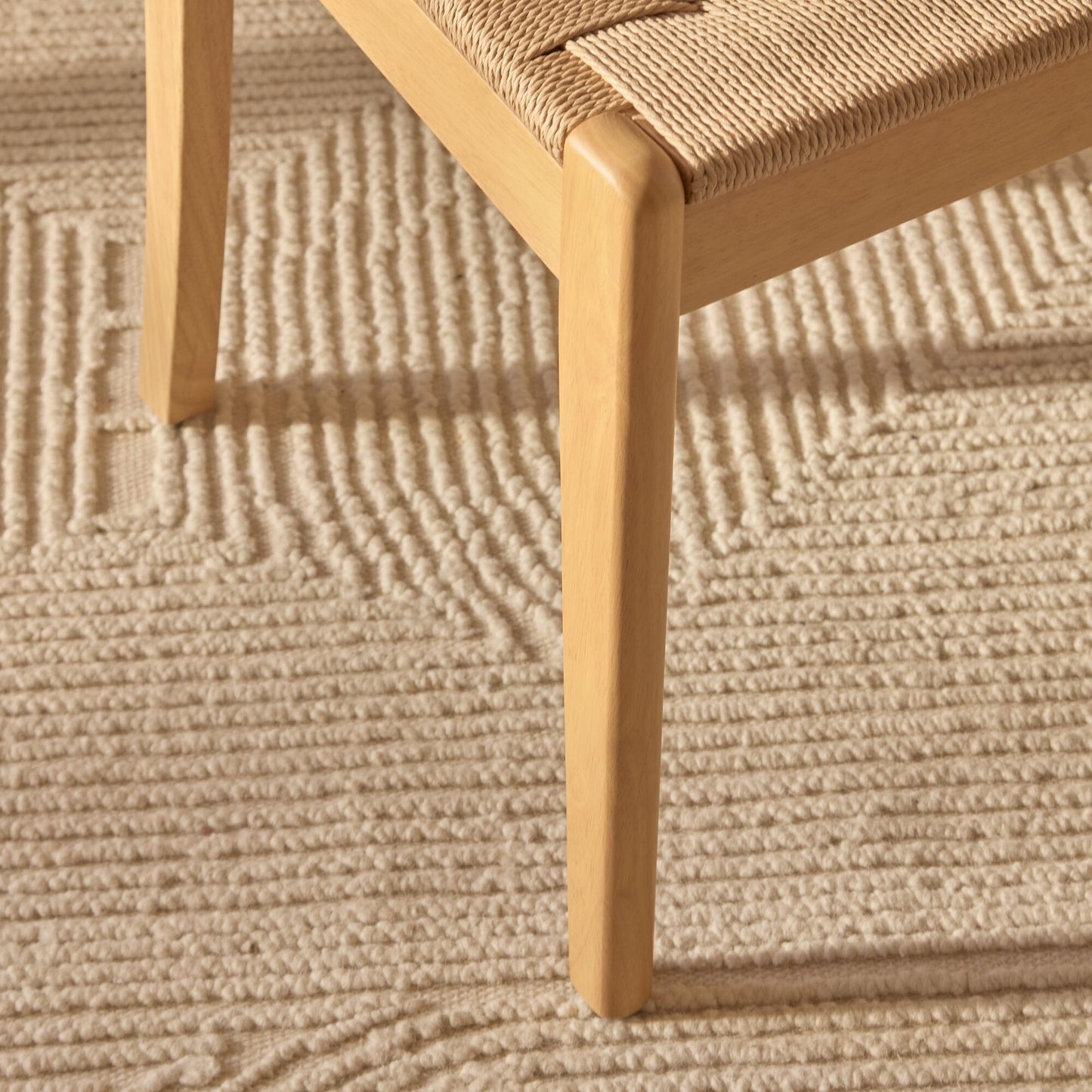Tilly Natural String Pale Oak Dining Chairs - Set of 2 - Laura James