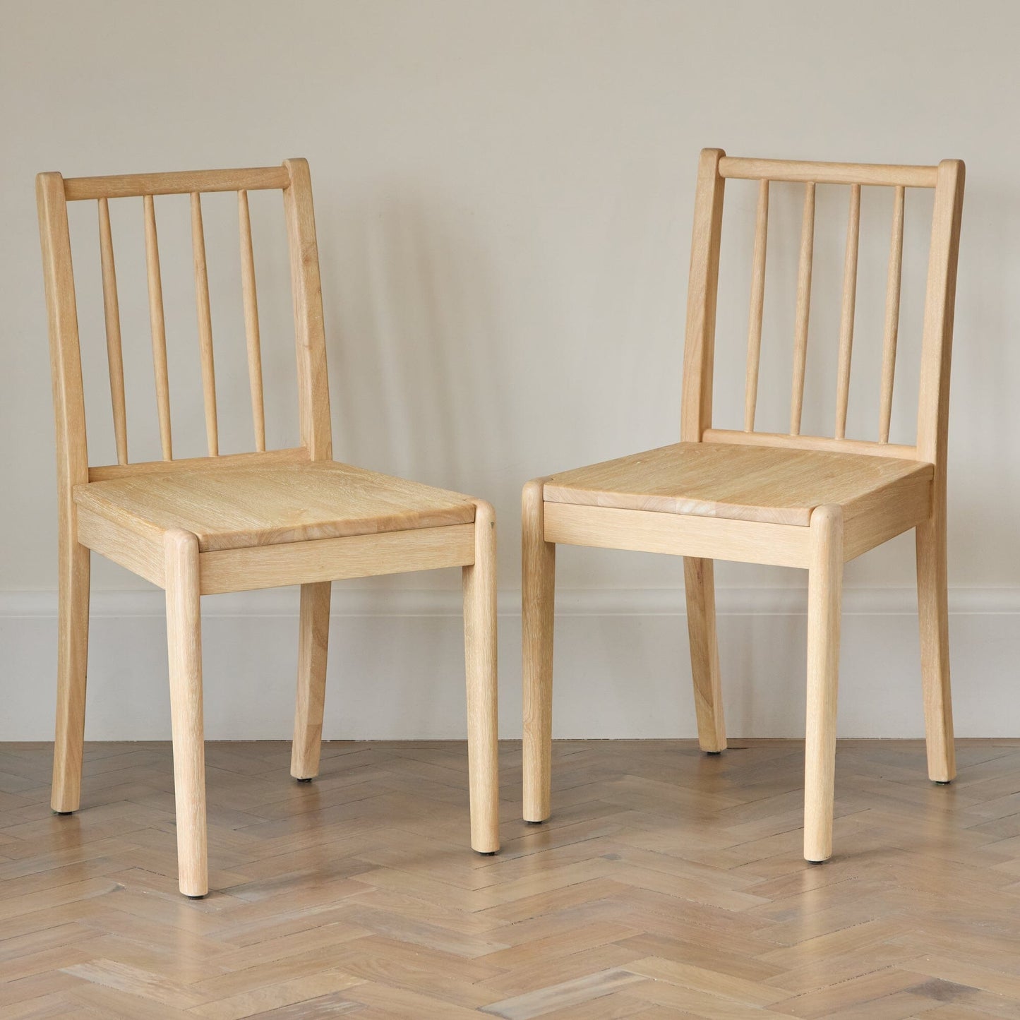 Tilly Whitewash Dining Chairs - Set of 2 - Laura James 