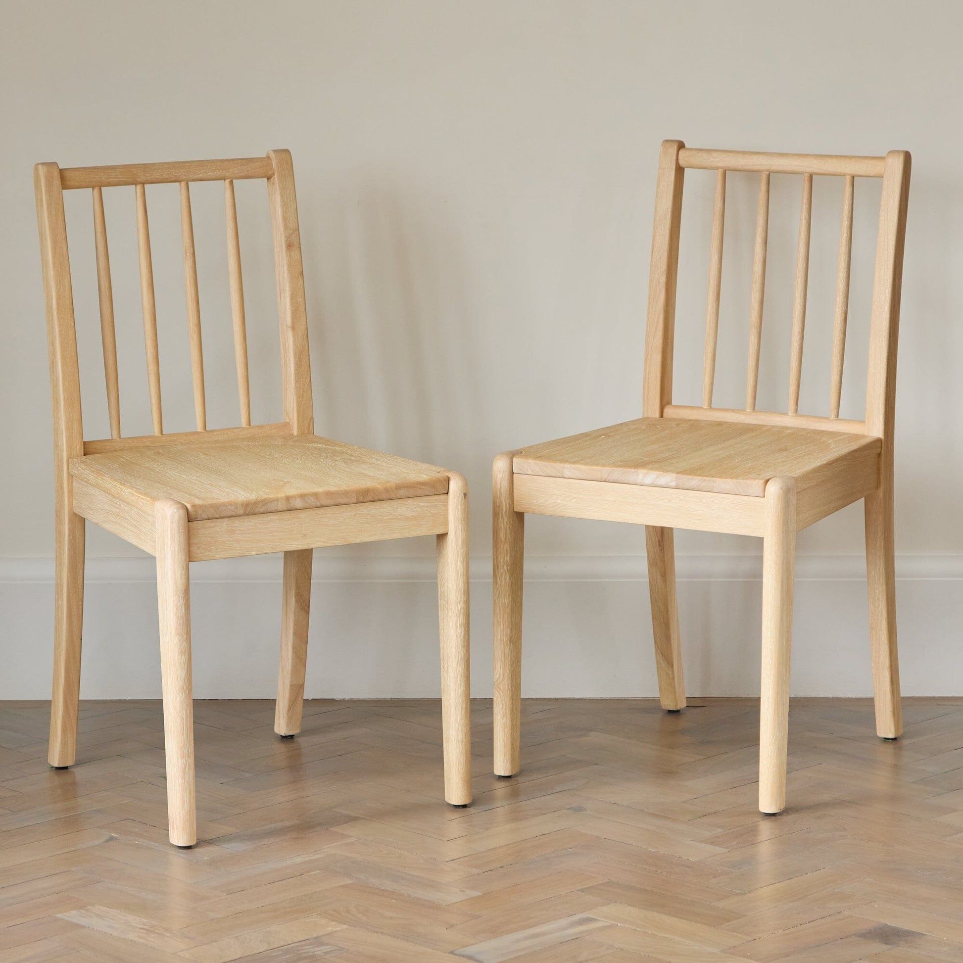 Tilly Whitewash Dining Chairs - Set of 2 - Laura James 