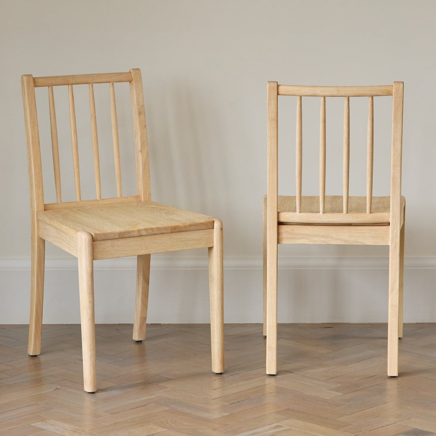 Tilly Whitewash Dining Chairs - Set of 2 - Laura James 