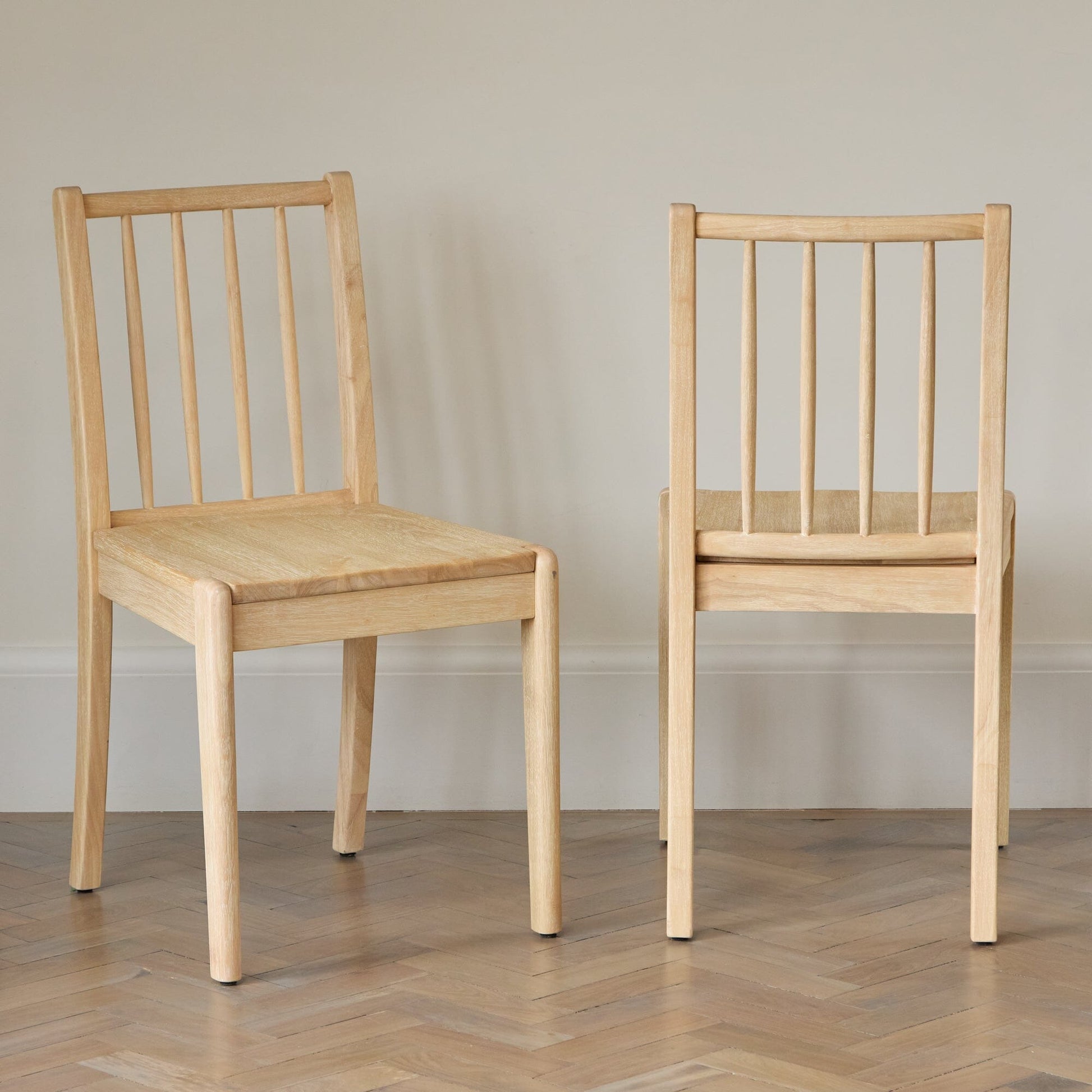Tilly Whitewash Dining Chairs - Set of 2 - Laura James 