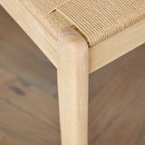 Tilly Natural String Dining Chairs - Set of 2 - Whitewash Oak Legs - Laura James 