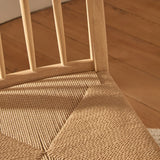 Tilly Natural String Dining Chairs - Set of 2 - Whitewash Oak Legs - Laura James