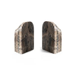 Tiree 15cm Set of 2 Arch Bookends - Beige Marble - Laura James 