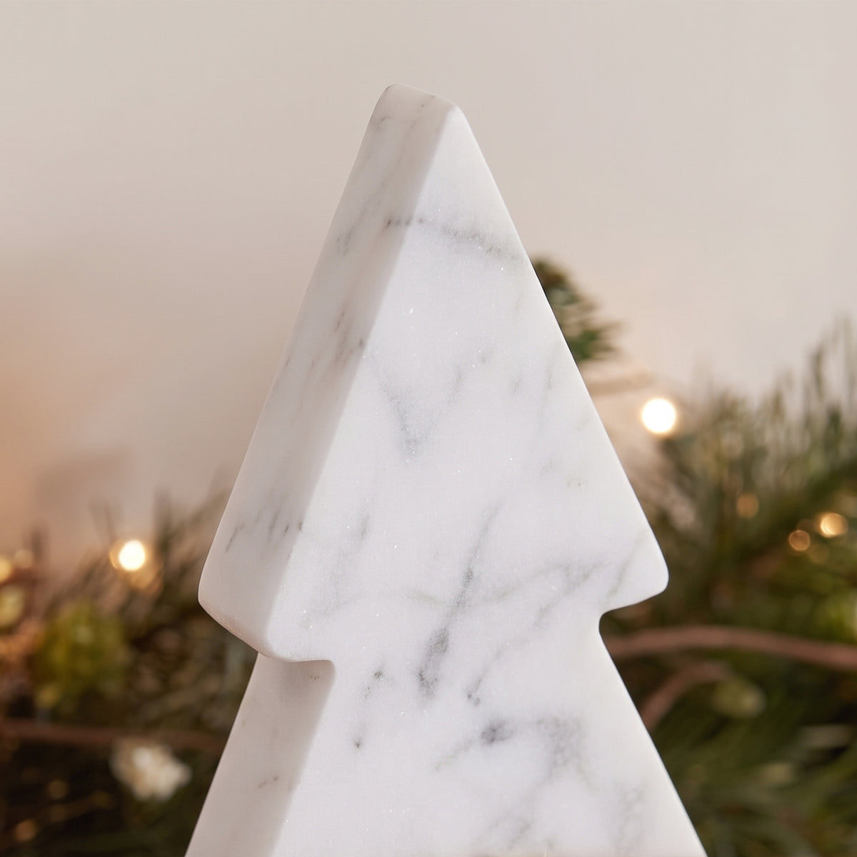 Tiree 24cm Tree Stocking Holder - White Marble