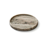 Tiree 26cm Round Tray - Beige Marble - Laura James 