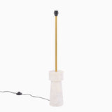 Tiree White Marble Floor Lamp Base - 97cm - Laura James 
