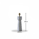 Tiree White Marble Table Lamp Base - 38cm - Laura James 