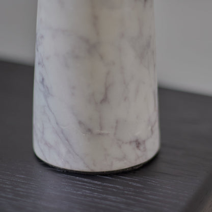Tiree White Marble Floor Lamp Base - 38cm - Laura James