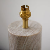 Tiree Taupe Marble Floor Lamp Base - 41cm - Laura James