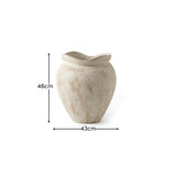 Tomar Fiber Cement 46cm Planter - Rustic White - Laura James