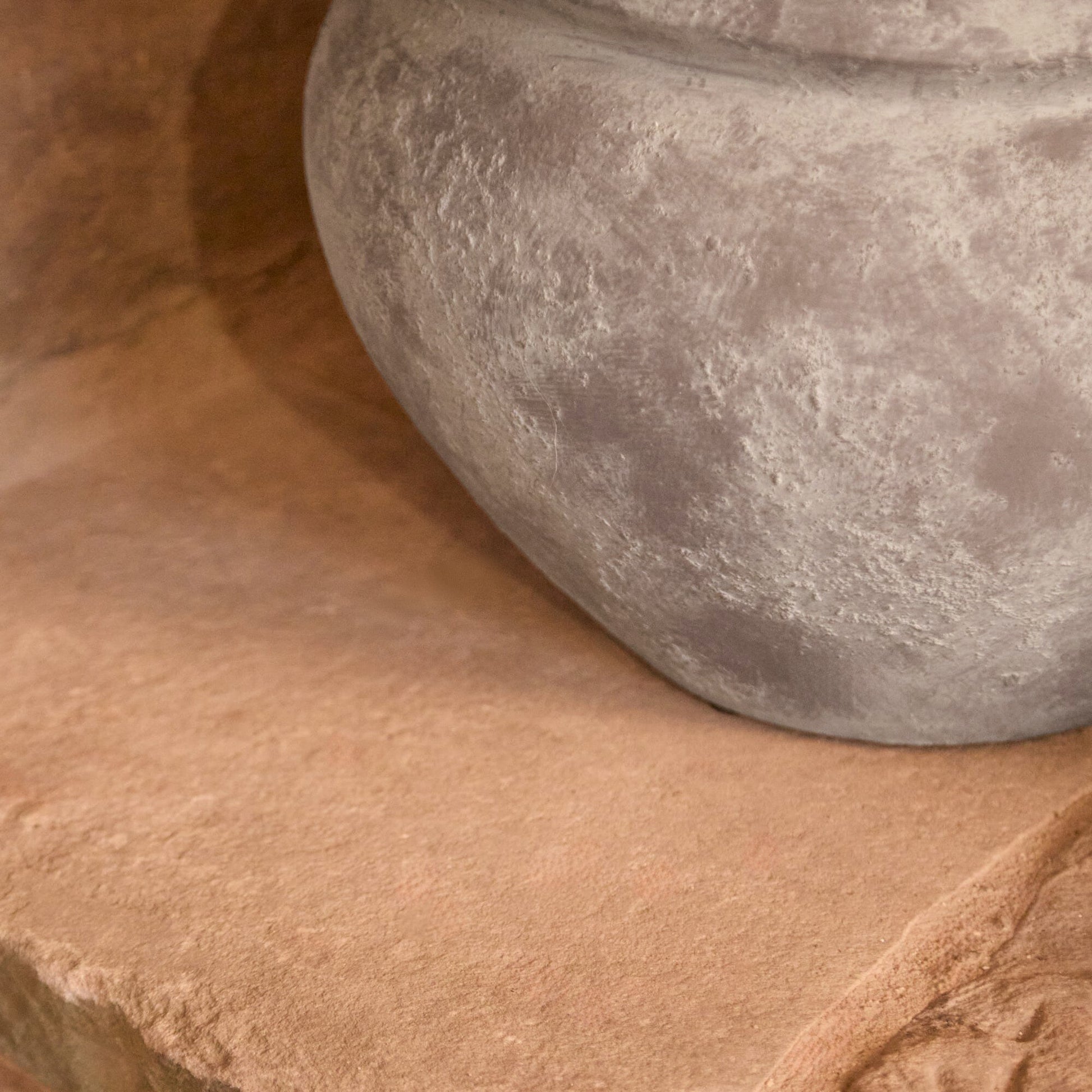 Tomar Fiber Cement 29.5cm Wide Garden Planter - Rustic Grey - Laura James 