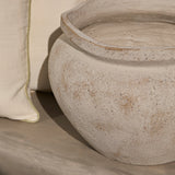 Tomar Fiber Cement 29.5cm Wide Planter - Rustic White - Laura James