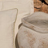 Tomar Fiber Cement 38.5cm Planter - Rustic White - Laura James