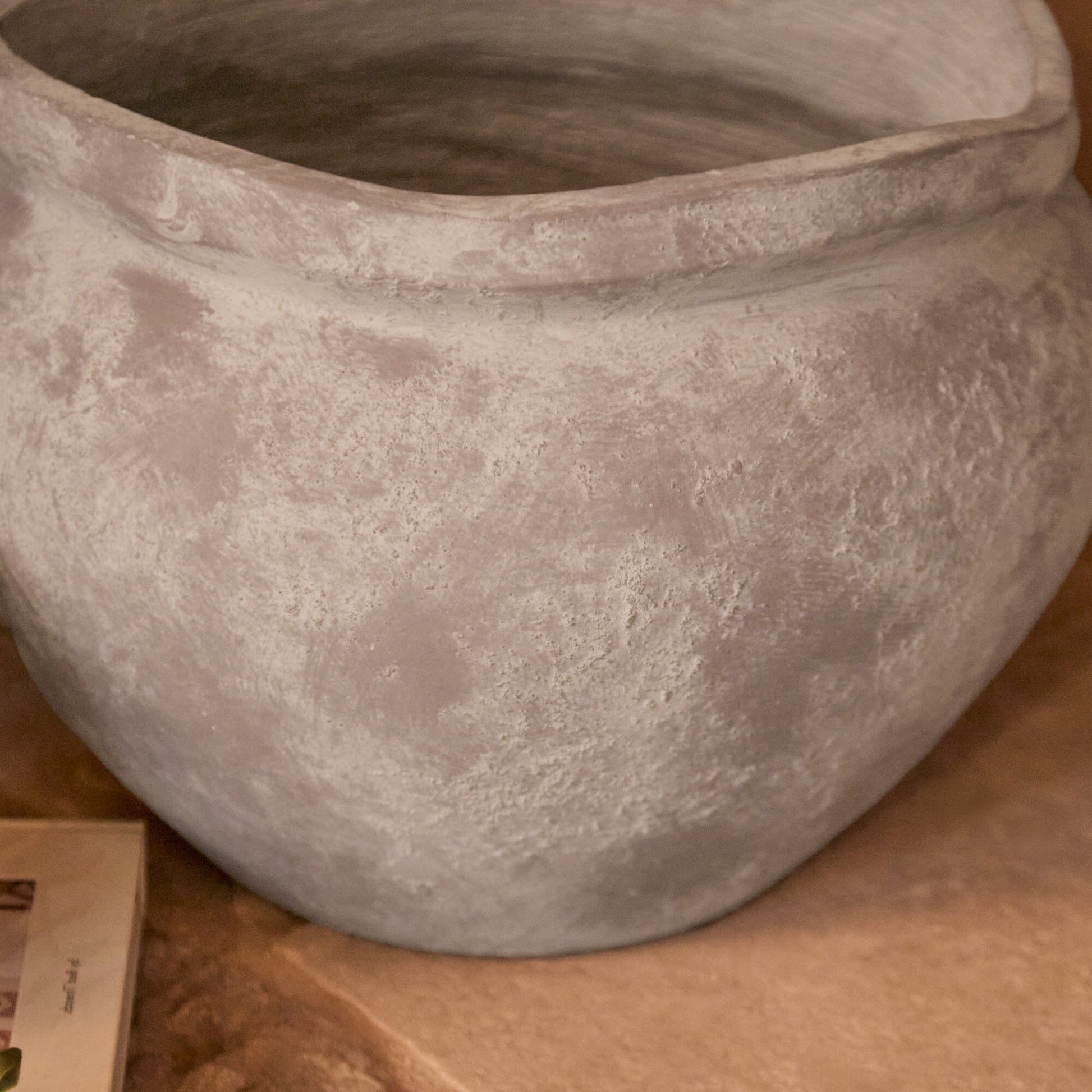 Tomar Fiber Cement 29.5cm Wide Garden Planter - Rustic Grey - Laura James 