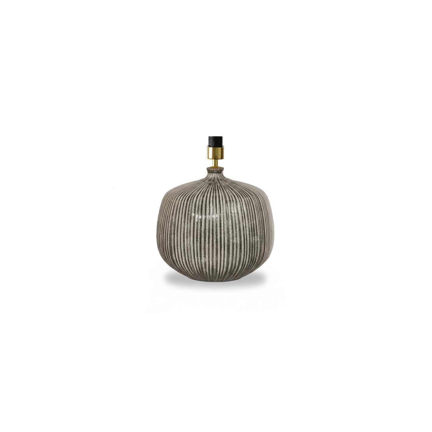 Tongham 31cm Ceramic Lamp Base - Dark Grey - Laura James