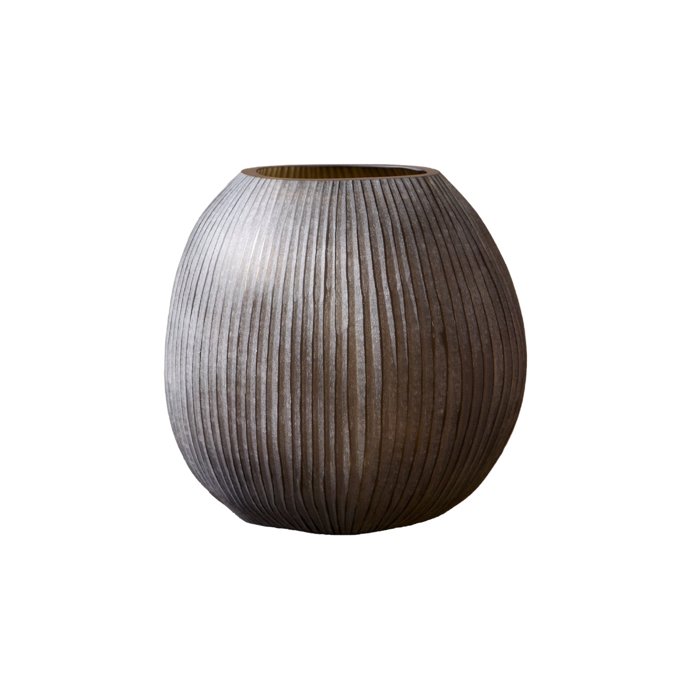 Torcello 13.5cm Glass Vase - Driftwood - Laura James