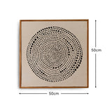 Umari 50x50cm Circle Print on Cotton - Set of 3 - Laura James 