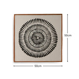 Umari 50x50cm Circle Print on Cotton - Set of 3 - Laura James 