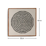 Umari 50x50cm Circle Print on Cotton - Set of 3 - Laura James 