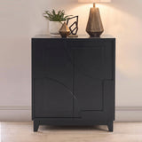 Makani 2 Door Sideboard - Noir Black - Laura James 
