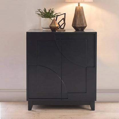 Makani 2 Door Sideboard - Noir Black - Laura James 