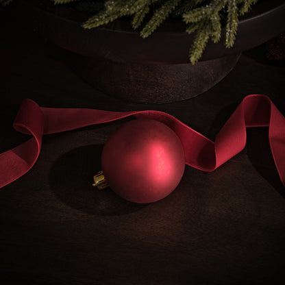 Valen Shatterproof Mixed Baubles - Set of 30 - Christmas Red