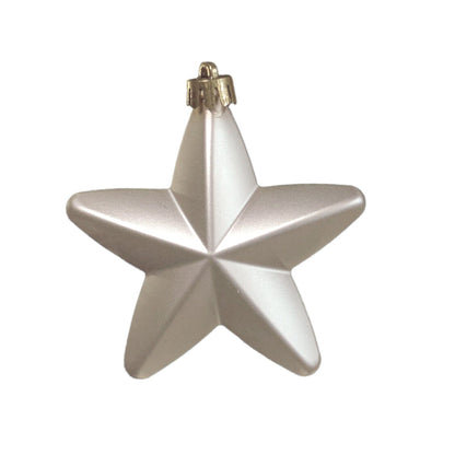 Valen Shatterproof 7.5cm Mixed Hanging Stars - Set of 6 - Pearl Gold - Laura James