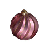 Valen Shatterproof 8cm Mixed Swirl Baubles - Set of 6 - Blush Pink - Laura James 