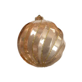 Valen Shatterproof 8cm Mixed Swirl Baubles - Set of 6 - Rose Gold - Laura James