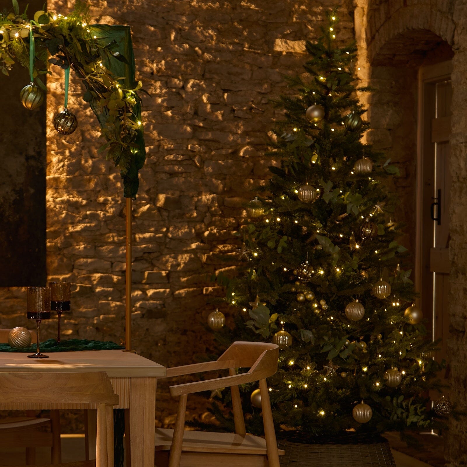 Valen Shatterproof 7.5cm Mixed Hanging Stars - Set of 6 - Pearl Gold - Laura James