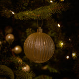 Valen Shatterproof 8cm Mixed Baubles - Set of 16 - Pearl Gold - Laura James
