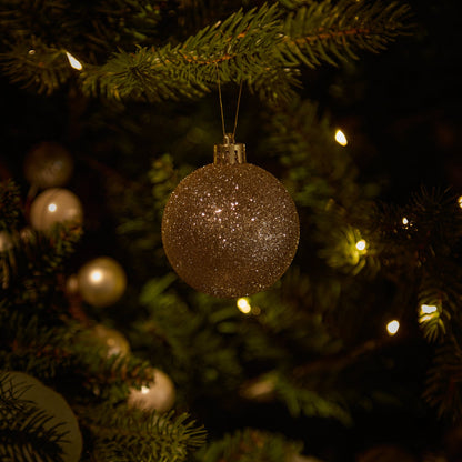 Valen Shatterproof Mixed Baubles - Set of 27 - Pearl Gold - Laura James