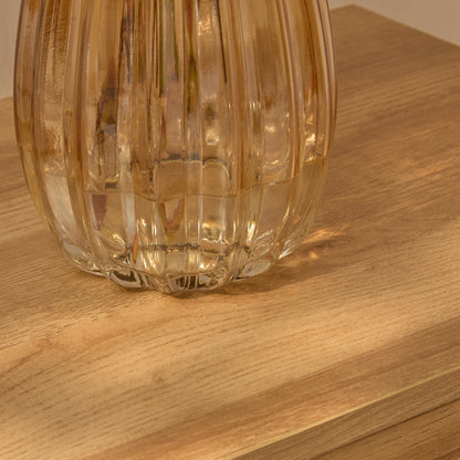 Veneto 26cm Glass Vase - Champagne - Laura James