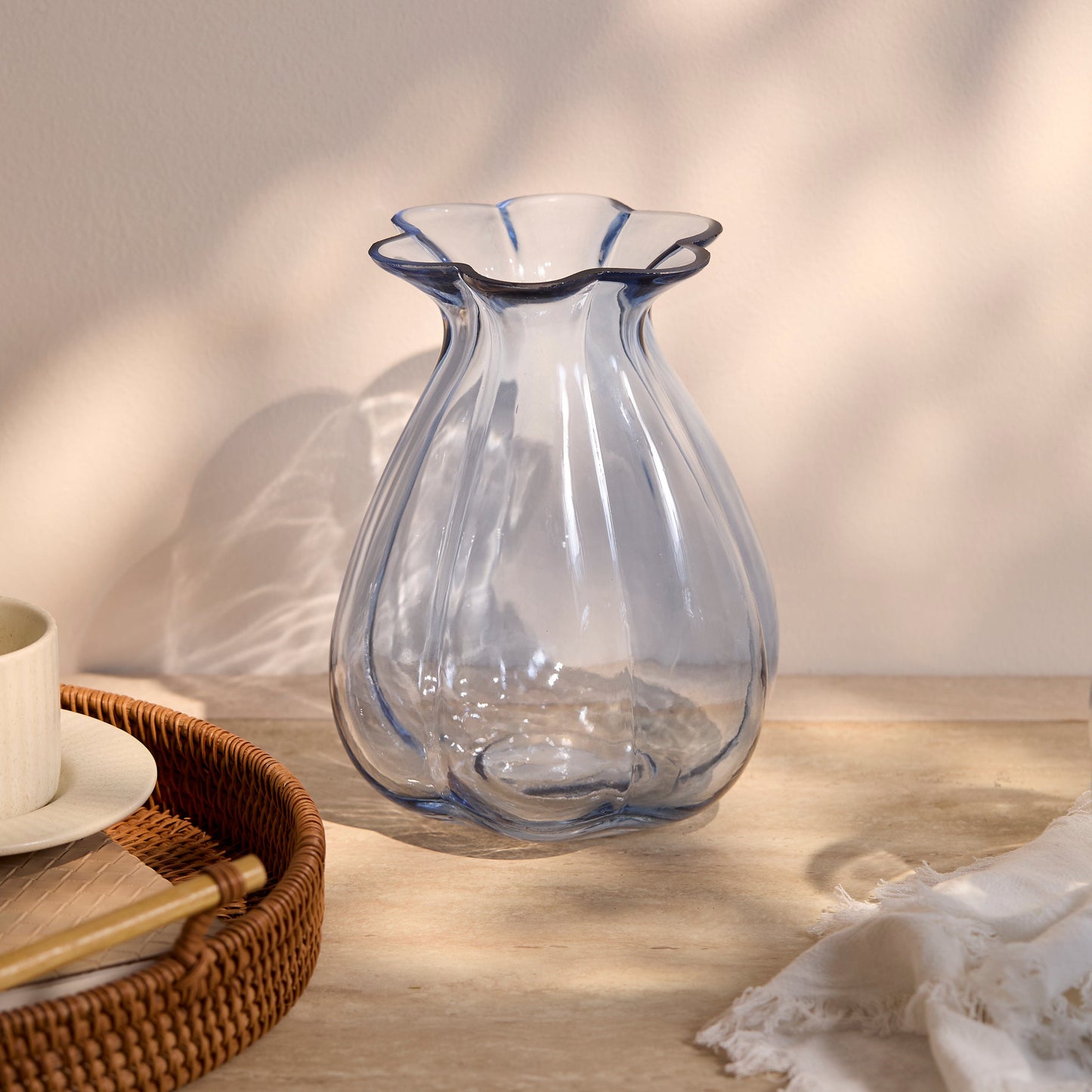 Verona_20cm_Glass_Vase_Cornflower_Blue-1 - Laura James