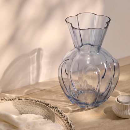 Verona_25cm_Glass_Vase_Cornflower_Blue-1 - Laura James