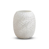 Vetralla 20cm Glass Vase - White - Laura James 
