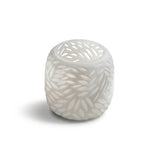Vetralla 9cm Glass Tea Light Holder - White - Laura James 