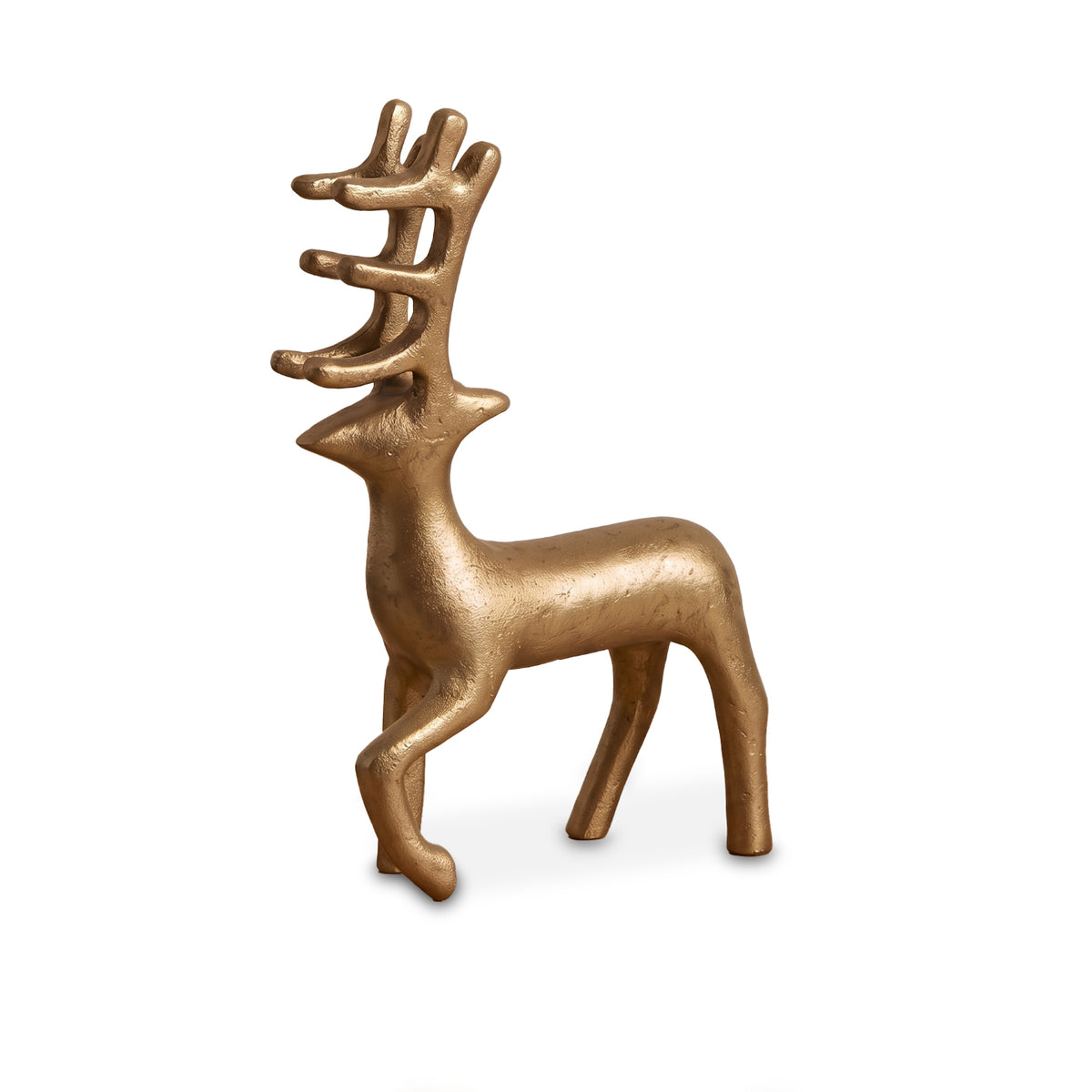 Vindeln 22cm Metal Deer Ornament - Heritage Gold
