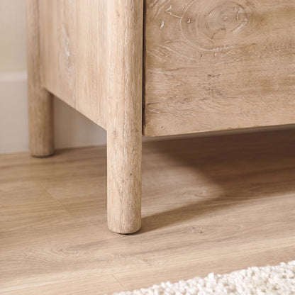 Viola 7 Drawer Tall Boy - Travertine Effect & Chalked Mango Wood - Laura James 