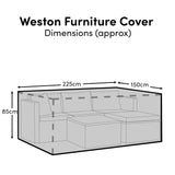 Weston Corner Set Raincover - 225x150x85cm