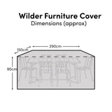 Wilder Table 6-Seater Furniture Cover - 290x150x90cm - Laura James 