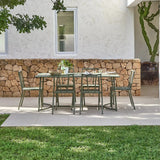 Wilder 6 Seater Metal Garden Dining Set  - Laura James 