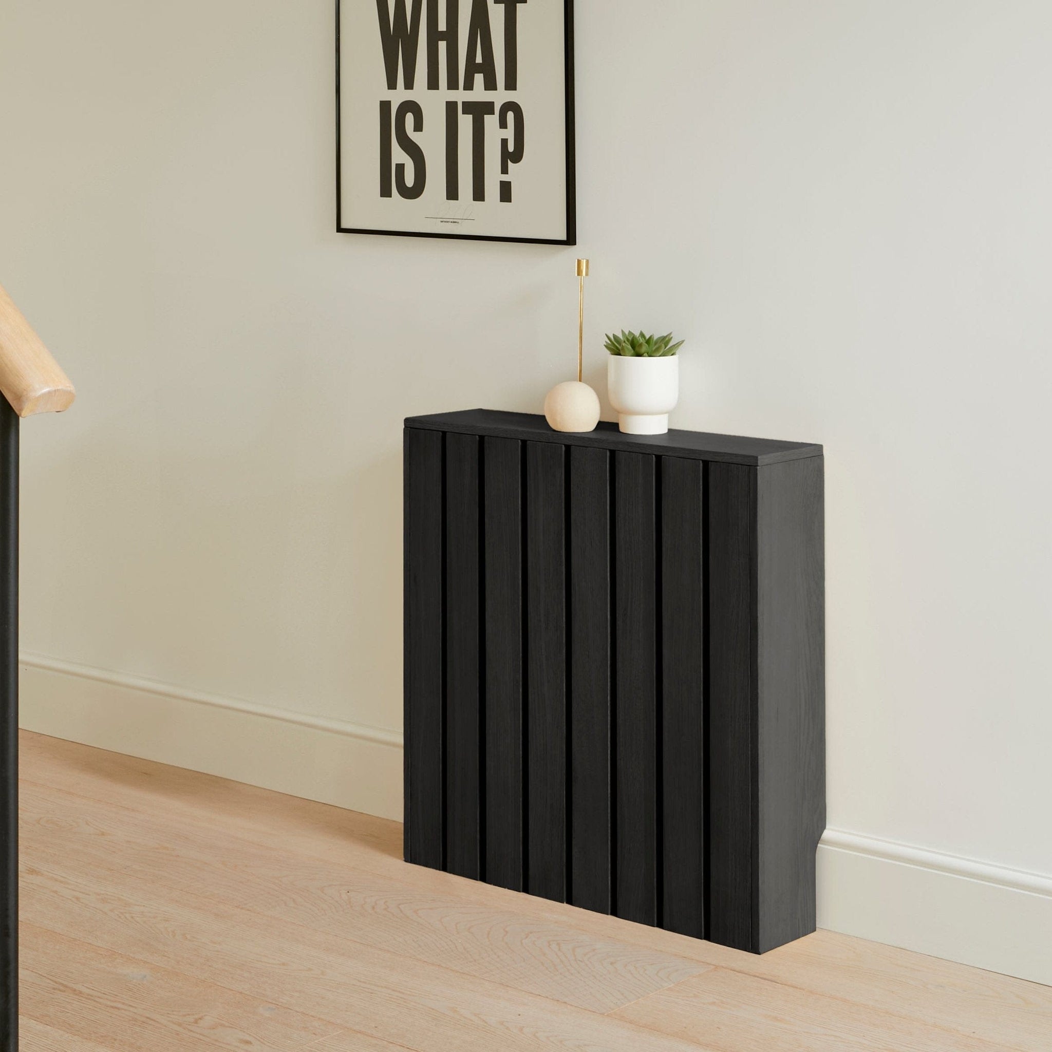 Willow Small Radiator Cover in Black Oak - Laura James