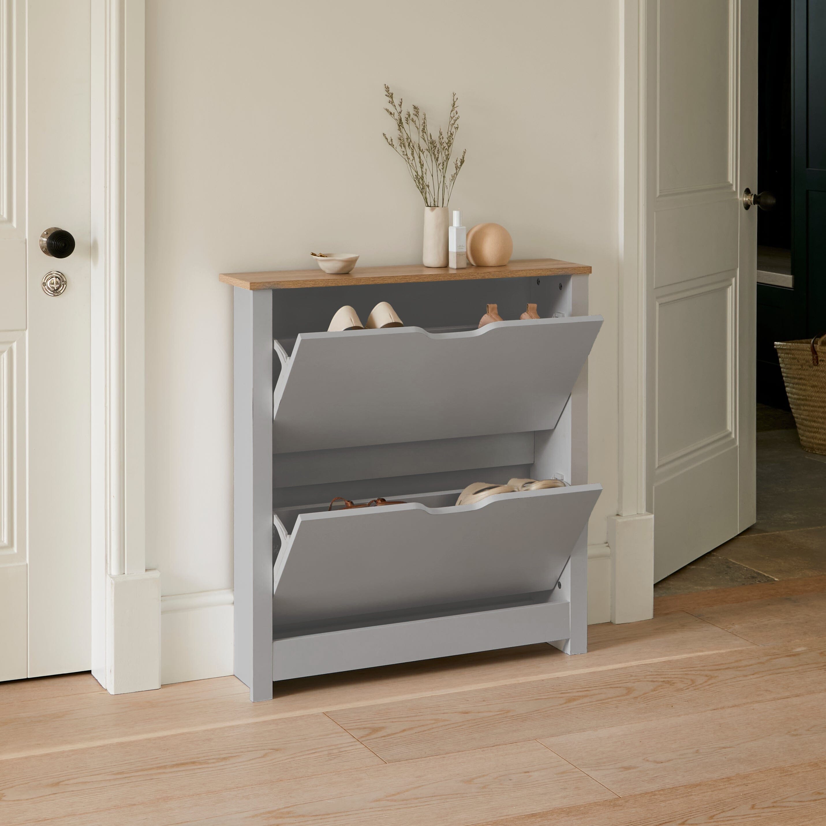 Windsor Shoe Cabinet Door Grey – Laura James - Main Image