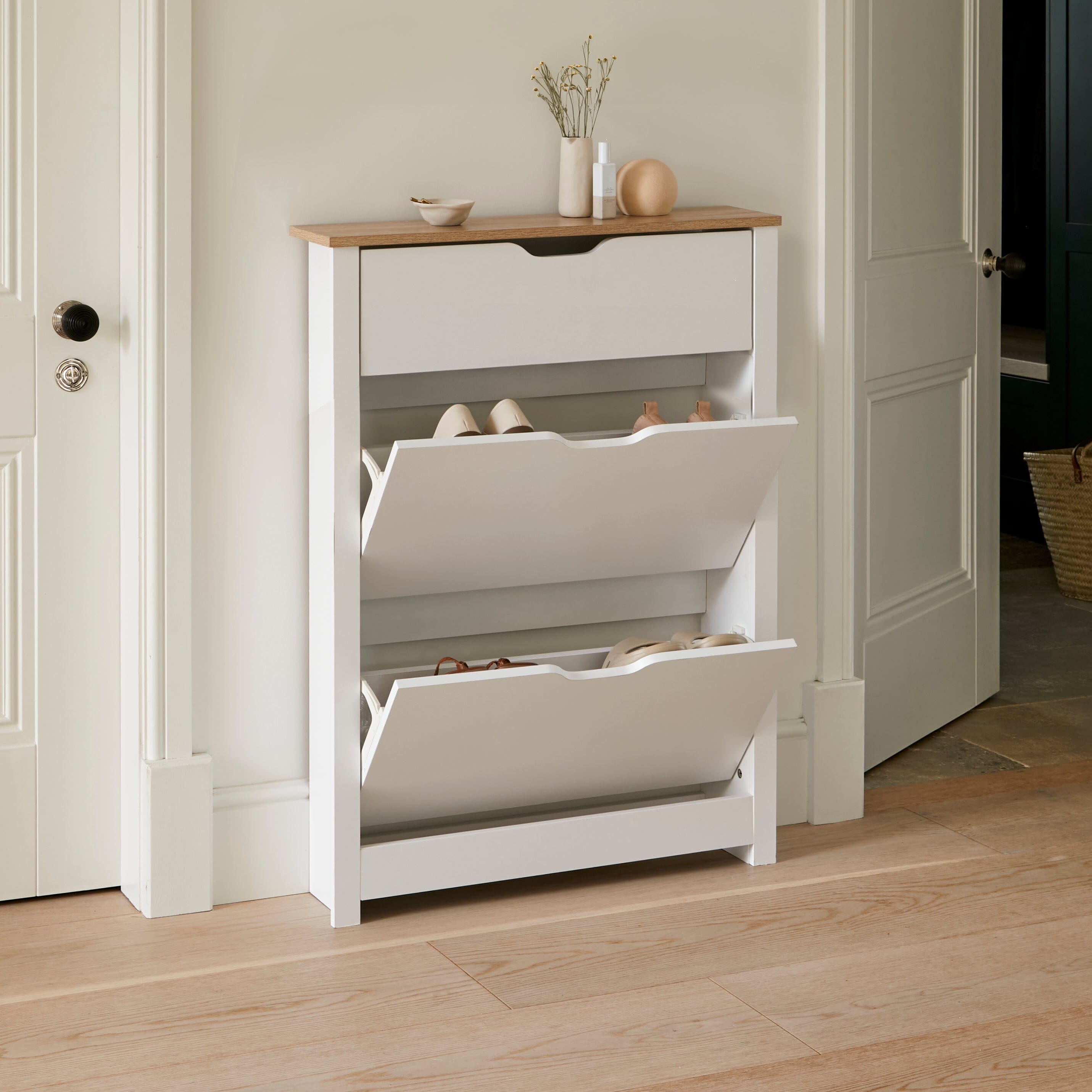 Windsor Shoe Cabinet Door White – Laura James