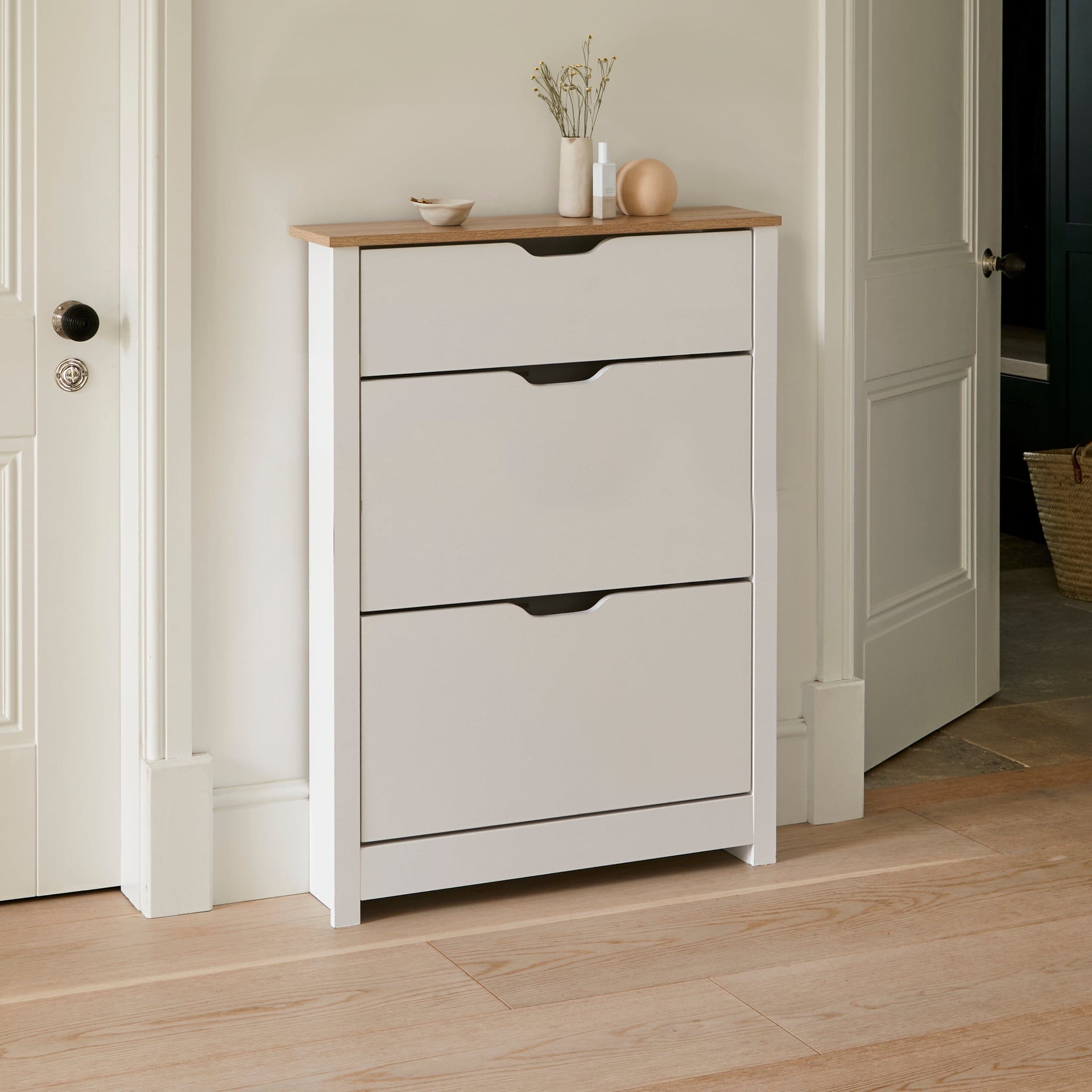 Windsor Shoe Cabinet 3 Door